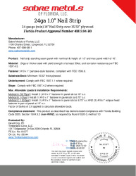 PR Instl Docs FL41812 R0 II 24ga 1.0 Nailstrip plywood nonHVHZ