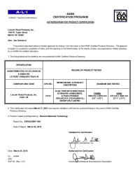 PR CERTIFICATE FL6542 R28 C CAC 32 X 36 CLAD DH - WIDE RAIL - SJL - MULL - PG50