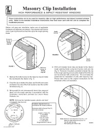 PR INSTL DOCS FL6642 R33 II MASONRY CLIP INSTALLATION - IMPACT WINDOWS - 05-2015 PE SEAL