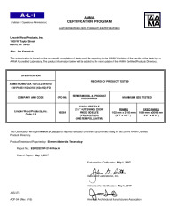 PR CERTIFICATE FL6642 R33 C CAC 3-6 X 10-0 CLAD LIFESTYLE OS DOOR SIDELITE 2.25