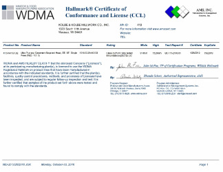 PR CERTIFICATE FL9837 R8 C CAC CCL 11013