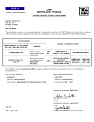 PR CERTIFICATE FL9915 R10 C CAC GSL6 HS  IMPACT   JUNE 2017