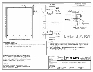 PR INSTL DOCS FL10338 R22 II CUST CLAD CASEMENT POCKET PICTURE THRU JAMB INSTALL 72X84