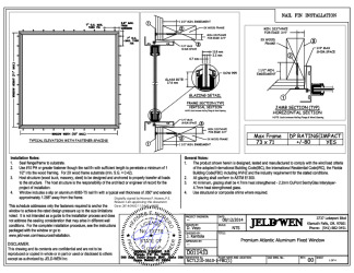 PR INSTL DOCS FL10971 R8 II DP80 73X71 INSTALLATION INSTRUCTIONS