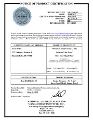 PR CERTIFICATE FL11112 R5 C CAC NI011146-R2 CERTIFICATE