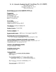 PR TECH DOCS FL11491 R3 AE EVALUATION REPORT WWS-143
