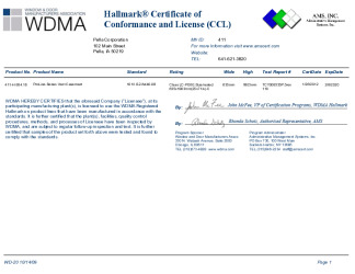 PR CERTIFICATE FL11504 R5 C CAC CCL 25X71