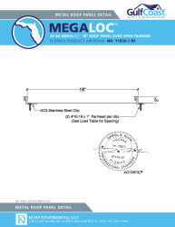 PR Instl Docs FL11650 R3 II FL11650 1 R3 24MegaLoc18 Metal Roof Detail-signed