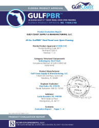 PR TECH DOCS FL11650 R3 AE FL11650 3 R3 26GULFPBR OPEN FRAMING-SIGNED