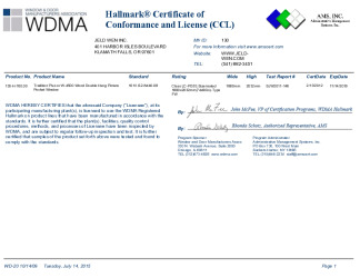 PR CERTIFICATE FL11726 R19 C CAC 130-H-760.00