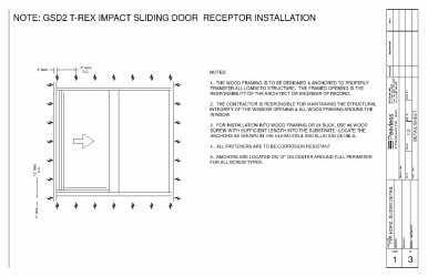 PR INSTL DOCS FL12015 R4 II GSD2 T-REX IMPACT SLIDING DOOR INSTALLATION
