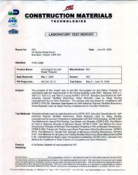 PR TECH DOCS FL12838 R5 TR IKO-041-02-01 SCAN PRI REPORT FOR UNDERLAYMENTS UPGRADED