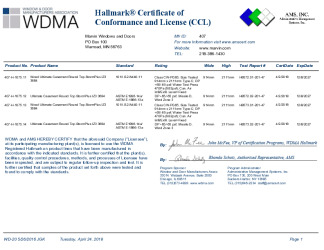PR CERTIFICATE FL13145 R13 C CAC CCL FOR MARVIN 407-H-1075.11 .12 .13 .14