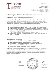 PR TECH DOCS FL13145 R12 AE EVALREPORT-FL13145-CUPCA