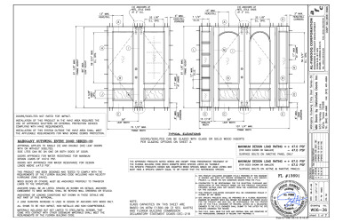 PR INSTL DOCS FL13691 R3 II SS-MAHOGANY OUTSWING DOOR (NI) W06-36