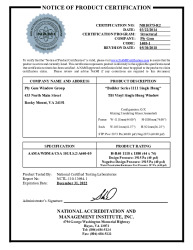 PR CERTIFICATE FL14252 R5 C CAC NI010575-R2