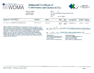 PR CERTIFICATE FL14892 R4 C CAC FL14892 9