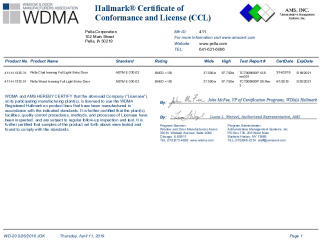 PR CERTIFICATE FL14896 R5 C CAC FL14896 14