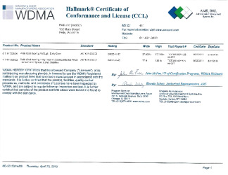 PR CERTIFICATE FL14896 R4 C CAC FL14896 5