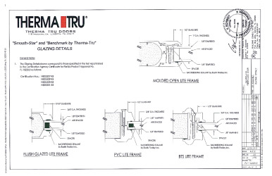 PR INSTL DOCS FL15225 R4 II FL-15225.5 GLAZING DET.