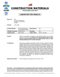 PR TECH DOCS FL15529 R2 TR IKO-081-02-01 REPORT ASTM D 1970 STORMSHIELD STANDARD ICE AND WATER PROTECTOR 04-2012 PRI