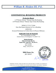 PR TECH DOCS FL15570 R1 AE CONTINENTAL BUILDING PRODUCTS - FLORIDA PER V2.0S