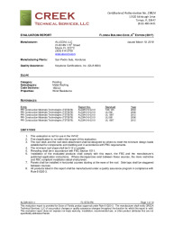PR TECH DOCS FL15734 R6 AE ALCM14001.4 2017 FBC EVAL SHAKE AND SHINGLE - FINAL
