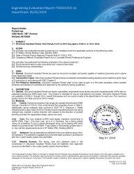 PR TECH DOCS FL15830 R1 AE PSC031919-16 EVALUATION REPORT ROOF PANELS SEALED 2019-05-01