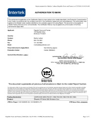 PR CERTIFICATE FL15871 R3 C CAC (ATM) 3080 DP WINDSTORM
