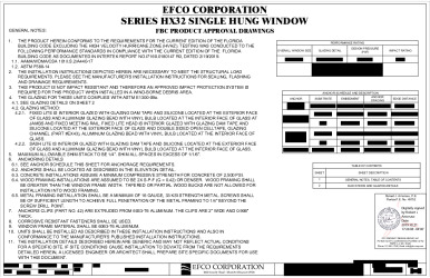 PR INSTL DOCS FL15950 R3 II EFCO-024 REV0 SERIES HX32 SH SS