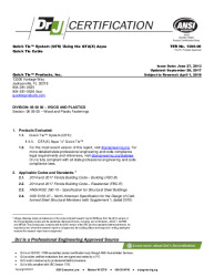 PR CERTIFICATE FL16452 R4 C CAC 171030 TER 1306 06 QT AQUA FL PRODUCT APPROVAL FINAL