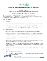 PR INSTL DOCS FL16615 R1 II TRITOFLEX SPECIFICATIONS - METAL ROOF RESTORATION - C12.14