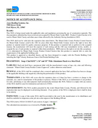 PR Instl Docs FL16920 R3 II 19-0515.06 Snap-Clad Panel .032 Aluminum over Steel Deck