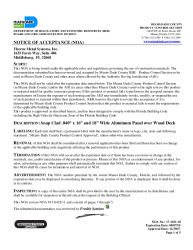 PR Instl Docs FL17284 R3 II 17103118 .040 Aluminum over Plywood Deck Snap-Clad Panel