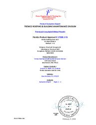 PR TECH DOCS FL17500 R2 AE TREMLOCK IMP WALL PANEL EVAL RPT