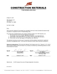 PR INSTL DOCS FL17800 R2 II IKO-186-02-01 LETTER - INSTALLATION INSTRUCTIONS FOR FBC FL17800 FOR 2017 CODE 10-27-2017