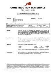 PR TECH DOCS FL17800 R2 TR IKO-148-02-01 REPORT - TAS 100 FOR DYNASTY (KANKAKEE IL) (6 NAILS)