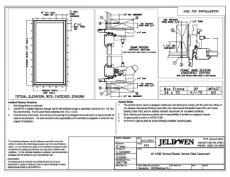 PR Instl Docs FL19215 R1 II W-4500 Clad Casement 36x72 NF Install