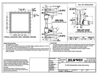 PR Instl Docs FL19220 R1 II W-4500 Clad Awning 48x48 NF Install