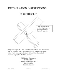 PR Instl Docs FL20424 R1 II INSTALLATION INSTRUCTIONS-  CH01 (04.17.17)