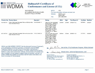PR CERTIFICATE FL20754 R1 C CAC CCL 419-H-837.04 .05.1