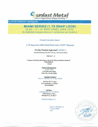 PR TECH DOCS FL21423 R1 AE FL21423.3-SS-MIAMI SERIES 24GA SNAP LOCK 1.75 COMPLETE WITH DETAILS