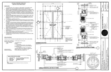PR Instl Docs FL21467 R1 II 16079 FL21467.2 PVC Dual-Action Door - Double - Installation Drawings