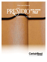 PR Instl Docs FL21470 R1 II PERSIDIO METAL ROOFING TILE - Installation Guide