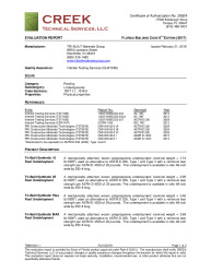 PR Instl Docs FL21553 R1 II TBM16001.1 2017 FBC Eval Underlayment final