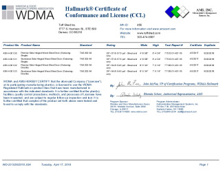 PR CERTIFICATE FL22202 R2 C CAC TUFF456CCL