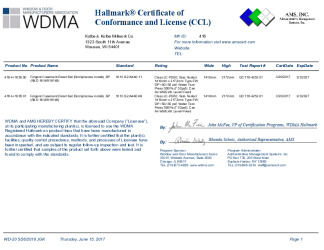 PR CERTIFICATE FL22242 R6 C CAC CCL 16148 49