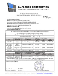 PR TECH DOCS FL22255 R2 AE SS - 100 ALUM OS ENTRANCE DOOR (LMI)-PAE 2017