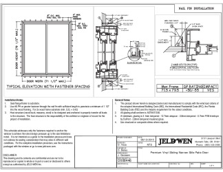 PR INSTL DOCS FL22292 R1 II PREMIUM VINYL SLIDING PD NARROW STILE IMPACT CERT MASTER 8-24-15