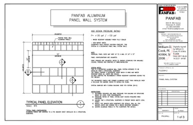 PR Instl Docs FL22364 R2 II PANFAB Panel Wall System-PNLWALL 2017-06-26Dig Sign